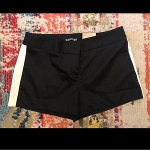 New Express Chino Shorts with Side Stripes